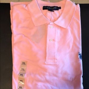 US Polo Assn Short Sleeve Pink Polo - Size XXL
